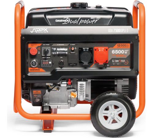 Бензиновый генератор Daewoo Power GDA 7500DPLi-3
