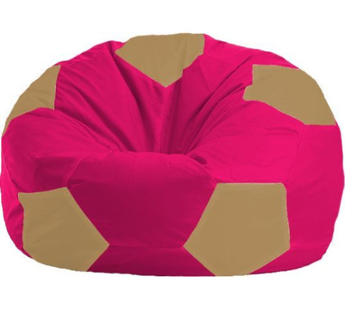 Кресло-мешок Flagman Мяч Стандарт М1.1-377 малиновый/бежевый
