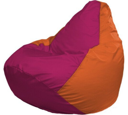 Кресло-мешок Flagman Груша Макси Г2.1-388 оранжевый/фуксия