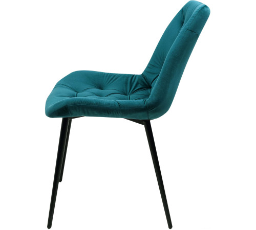 Стул Алвест AV 435 темно-бирюзовый бархат H-56/черный