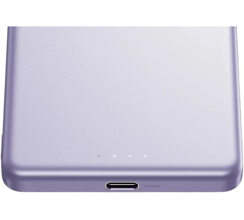 Внешний аккумулятор Xiaomi Super Slim Magnetic Power Bank 5000mAh WPB0507S сиреневый, международная версия