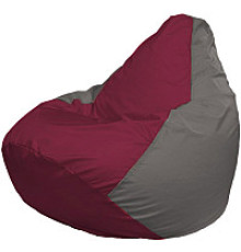 Кресло-мешок Flagman Груша Супер Мега 4XL Г5.1-303 бордовый/серый