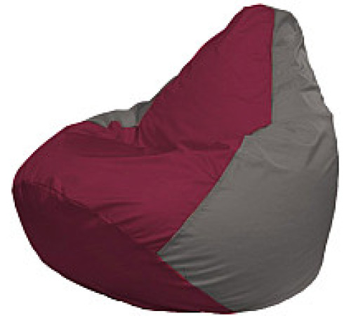 Кресло-мешок Flagman Груша Супер Мега 4XL Г5.1-303 бордовый/серый