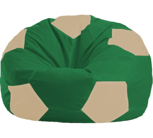 Кресло-мешок Flagman Мяч Стандарт М1.1-240 зеленый/светло-бежевый