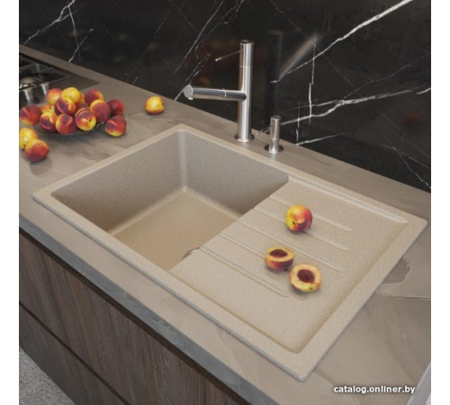 Кухонная мойка Mixline ML-GM19 551985 бежевый