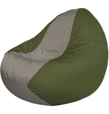 Кресло-мешок Flagman Classic К2.1-121 оливковый темный/серый
