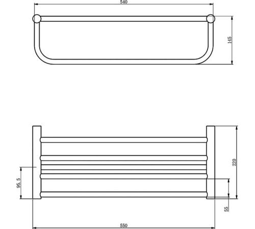 Полка для полотенца Haiba HB8424-7