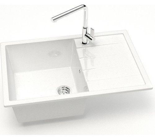Кухонная мойка MARRBAXX Карельский камень модель 161/G31 белый