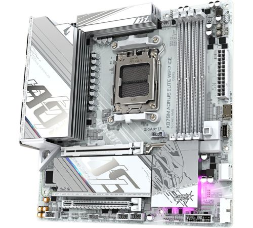 Материнская плата Gigabyte X870M Aorus Elite WiFi7 Ice