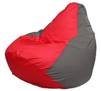 Кресло-мешок Flagman Груша Мини L Г0.1-173 красный/серый