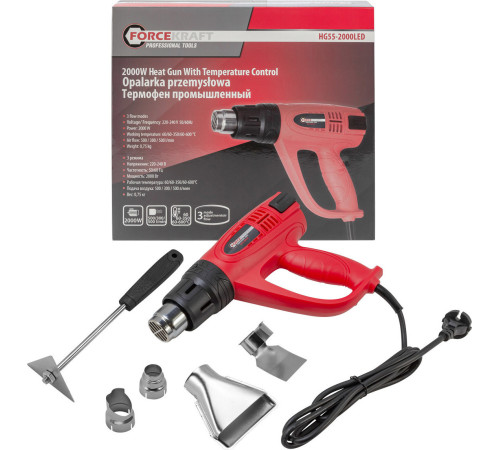 Промышленный фен ForceKraft FK-HG55-2000LED