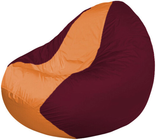 Кресло-мешок Flagman Classic К2.1-45 бордовый/оранжевый