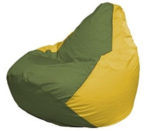 Кресло-мешок Flagman Груша Мини L Г0.1-228 оливковый/желтый