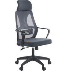 Офисное кресло CHAIRMAN CH636 ткань, черный пластик/темно-серый