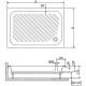 Душевой поддон RGW B/CL-S 90x120