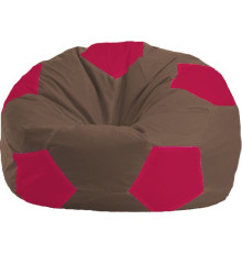 Кресло-мешок Flagman Мяч Стандарт М1.1-331 коричневый/малиновый