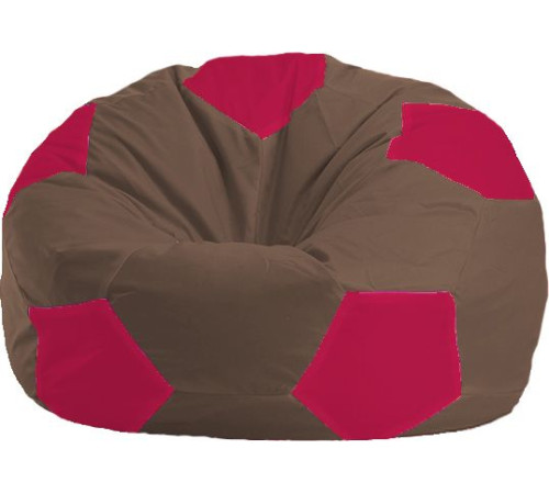 Кресло-мешок Flagman Мяч Стандарт М1.1-331 коричневый/малиновый
