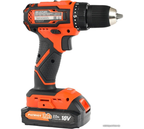Дрель-шуруповерт Patriot BR 207UES 180301507 с 2-мя АКБ, кейс