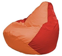 Кресло-мешок Flagman Груша Мини L Г0.1-217 оранжевый/красный
