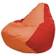 Кресло-мешок Flagman Груша Мини L Г0.1-217 оранжевый/красный
