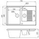 Кухонная мойка БелЭворс Forma L + смеситель W4998-3-22 черный