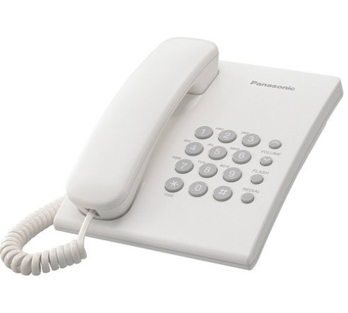 Проводной телефон Panasonic KX-TS2350RUW белый