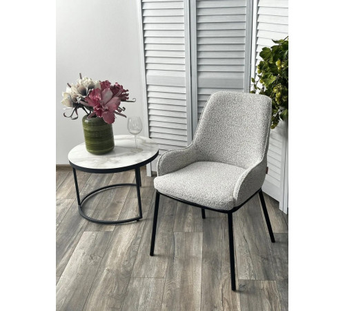 Стул M-City Brio 629M05297 UF995-02 букле/черный