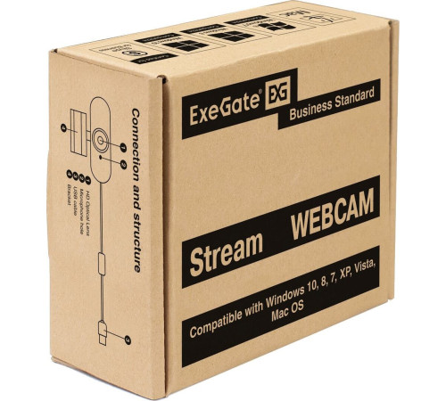 Веб-камера ExeGate Stream HD 4000 4K UHD T-Tripod