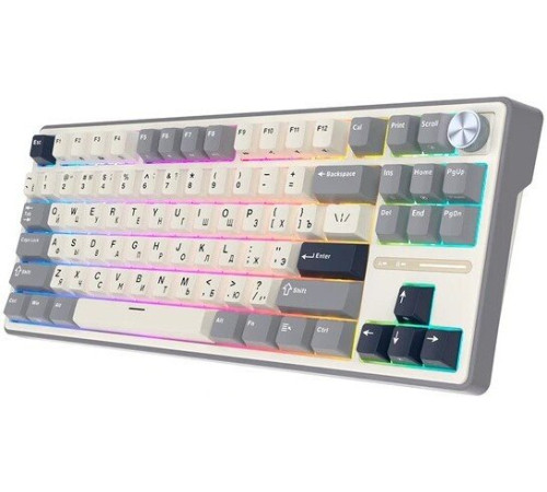 Клавиатура Royal Kludge R87 Pro Half Grey RK Brown