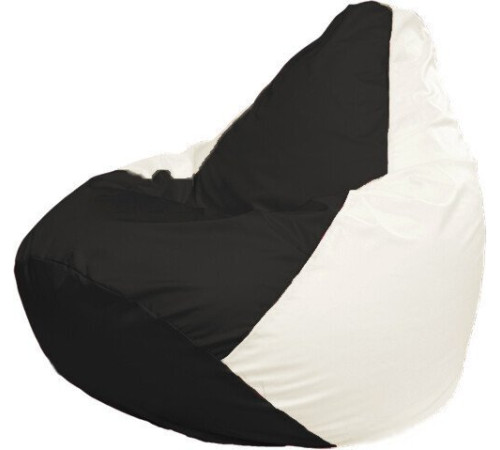 Кресло-мешок Flagman Груша Макси Г2.1-392 белый/черный