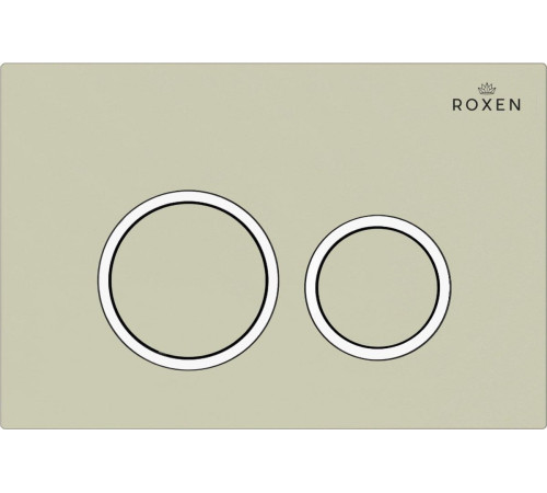 Унитаз подвесной Roxen Royal Matt в комплекте с инсталляцией StounFix Dual Fresh 6 в 1 968249 кнопка: пастель бежевый