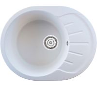 Кухонная мойка Berge BR-5801 белый матовый