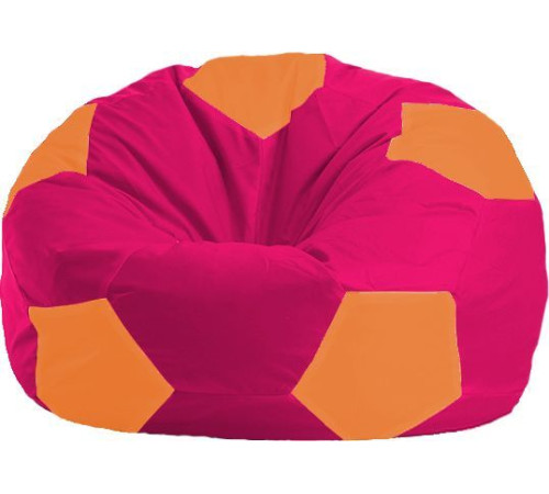Кресло-мешок Flagman Мяч Стандарт М1.1-388 малиновый/оранжевый