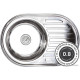 Кухонная мойка AKS Овальная 77x50 полированная