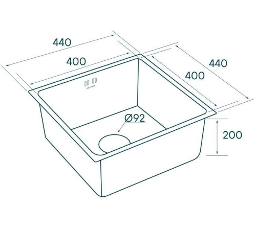 Кухонная мойка Paulmark Lassan PM304444-BS