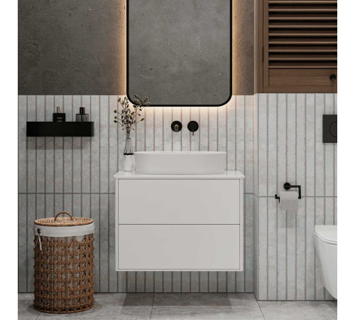 Умывальник Керамин Арена 55 ФС серый, матовый