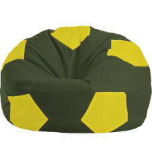 Кресло-мешок Flagman Мяч Стандарт М1.1-57 темно-оливковый/желтый