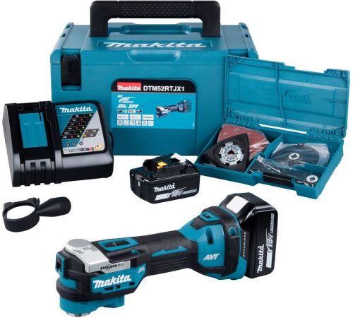 Реноватор Makita DTM52RTJX1 с 2-мя АКБ, кейс, набор оснастки