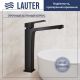 Умывальник Lauter 21502 + Cascade 21СК0655BS с донным клапаном 21190B черный матовый