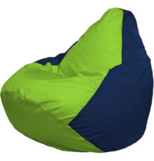 Кресло-мешок Flagman Груша Макси Г2.1-184 синий темный/салатовый
