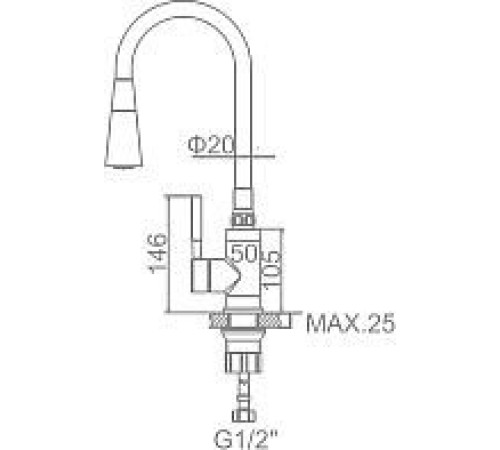 Смеситель Ledeme L4199M-16