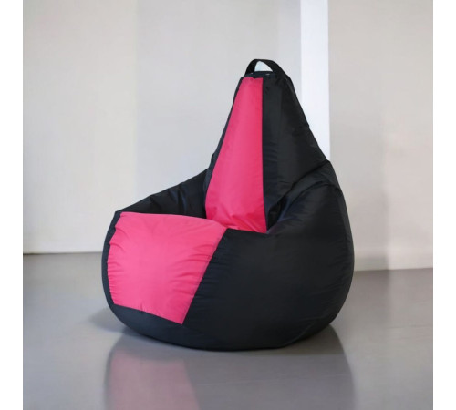 Кресло-мешок Mio Tesoro Груша Kombo XXL GF-130x85-CHF черный/фуксия