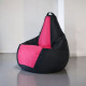 Кресло-мешок Mio Tesoro Груша Kombo XXL GF-130x85-CHF черный/фуксия