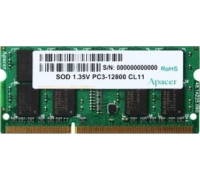 Оперативная память Apacer 4GB DDR3 SO-DIMM PC3-12800 DV.04G2K.KAM