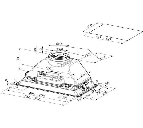 Кухонная вытяжка Faber Inka ICH SS A52 I.Smart HCS 305.0599.323