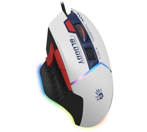 Игровая мышь A4Tech Bloody W95 Max Sports белый/темно-синий