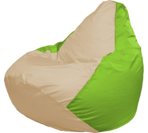 Кресло-мешок Flagman Груша Макси Г2.1-141 салатовый/бежевый