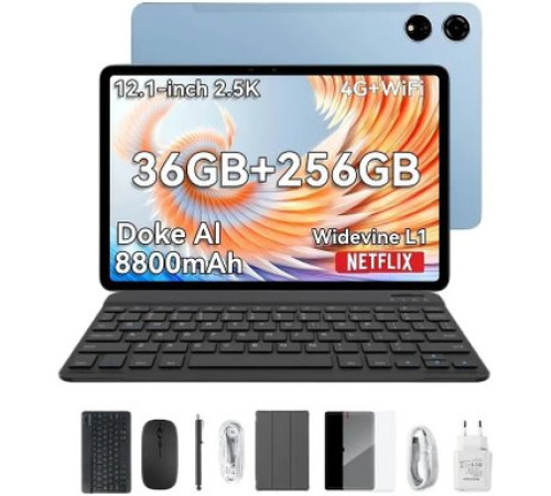 Планшет Blackview Mega 3 LTE 12GB/256GB синий, с аксессуарами