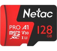 Карта памяти Netac P500 Extreme Pro 128GB NT02P500PRO-128G-R + адаптер