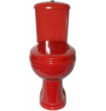 Унитаз Оскольская керамика Дора Стандарт горизонтальный выпуск красный